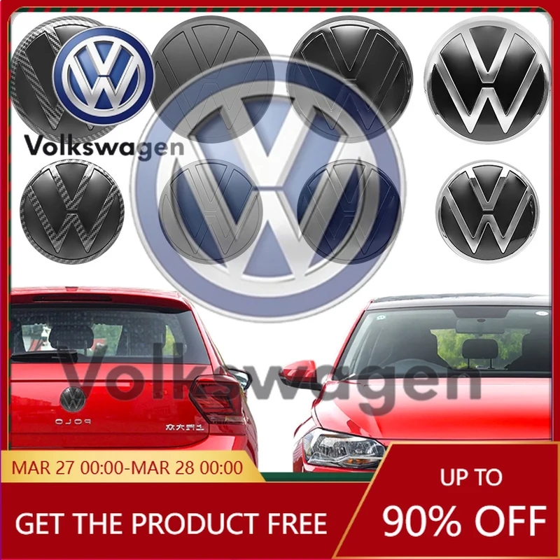

Эмблемы для автомобилей VW Volkswagen, наклейки на авто, 2 шт., ABS, 139 мм, 110 мм, передний логотип VW Polo, значок на решетку радиатора, значок на багажник для Volkswagen Polo 6