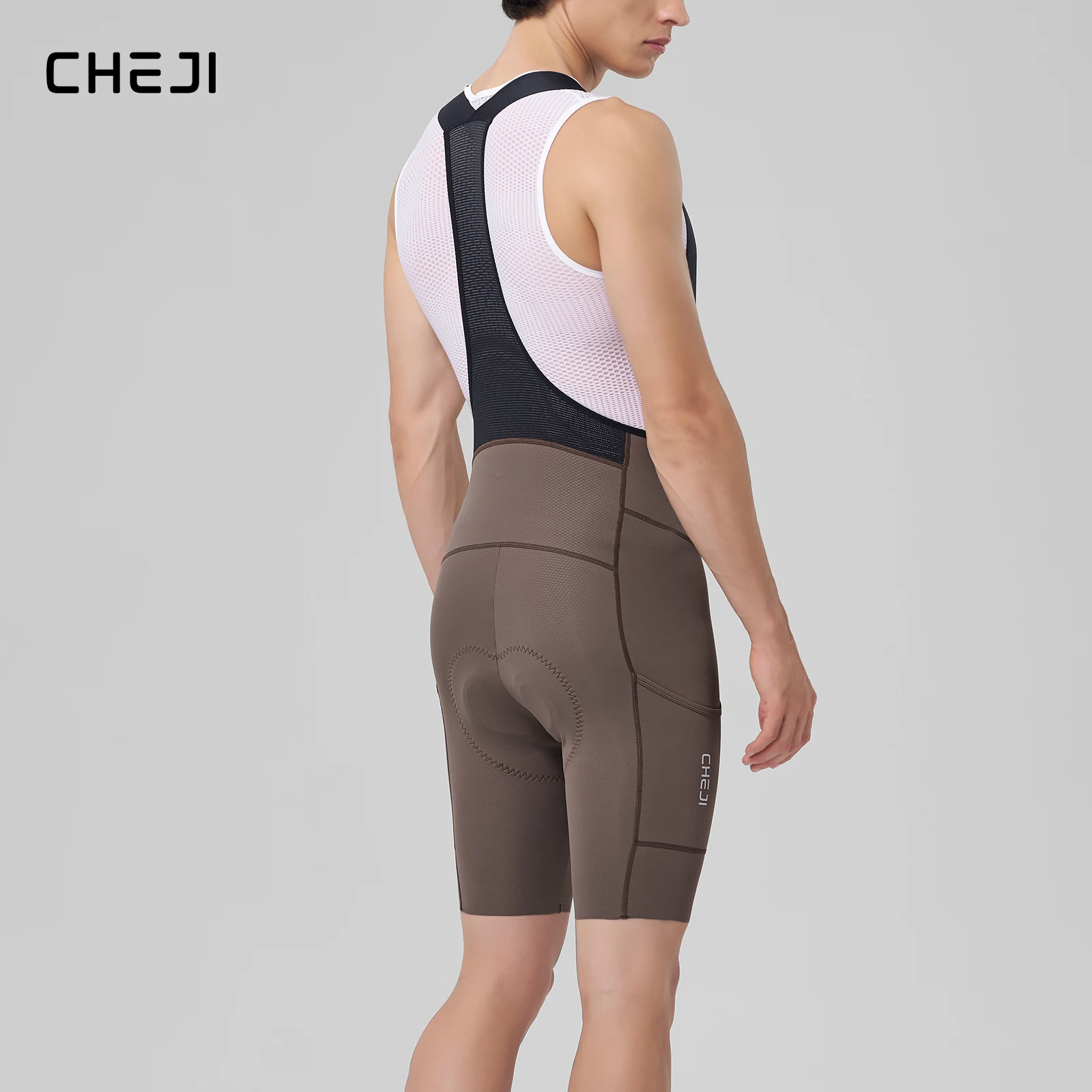 

Cheji Men's Seamless Cycling Bib Shorts for Comfortable Bike Riding Sports Fitness Cycling Apparel