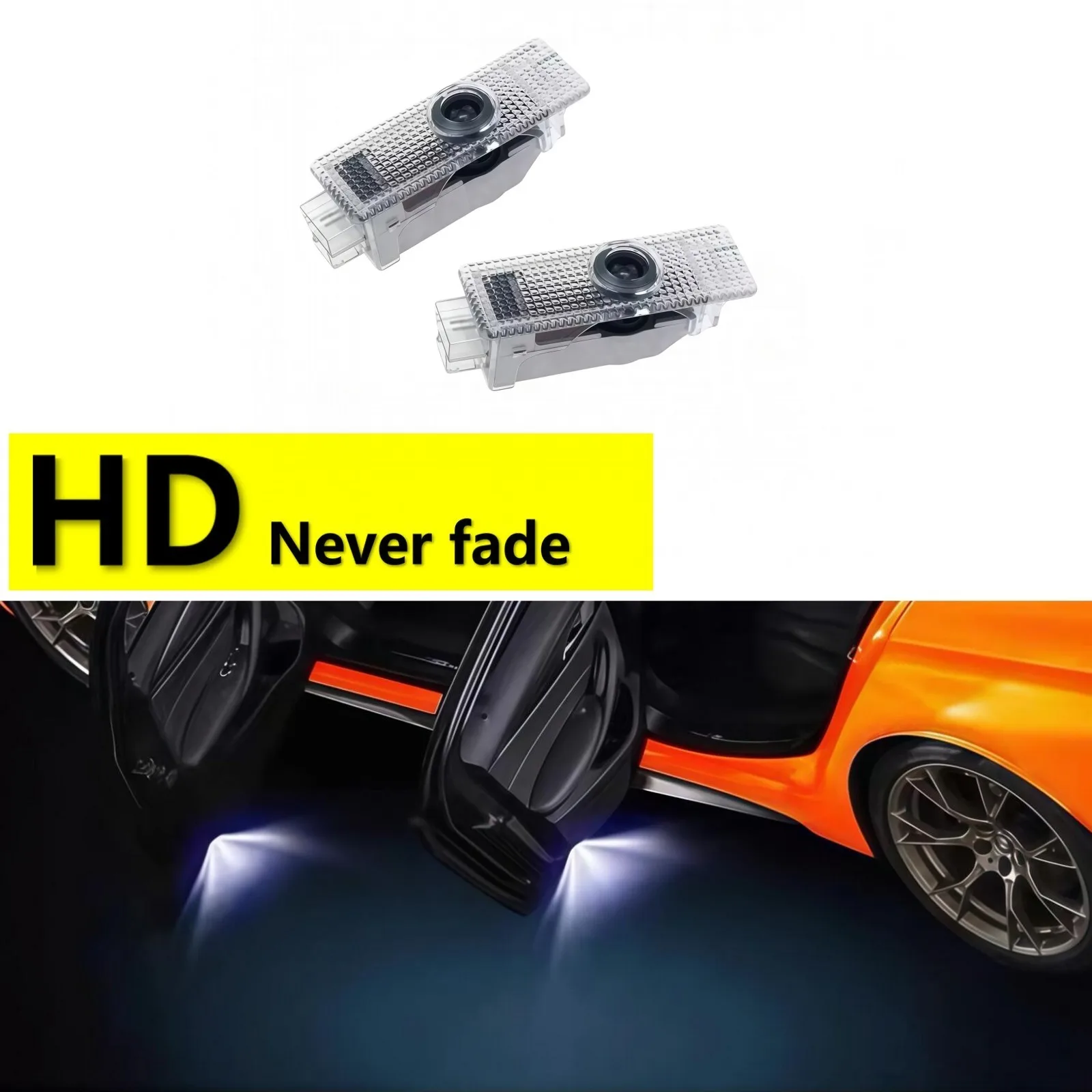 

2PC HD LED Car Door Projector Welcome Light Parts For BMW M E60 E61 F07 F10 F11 E63 E65 E66 E90 E92 E84 F30 F32 G30 X1 X3 X5