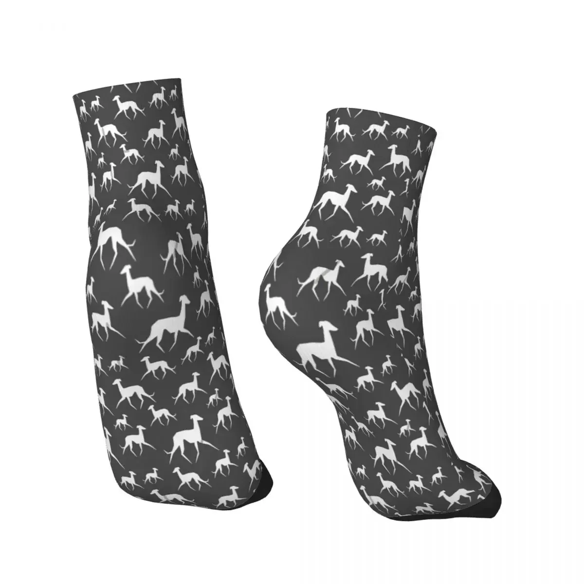 Italian Geryhound Greyhounds Dog Ankle Socks Male Mens Women Autumn Stockings Printed