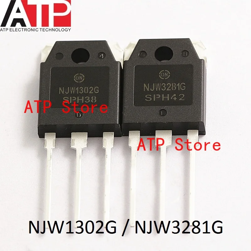 

5 Pairs/Lot 100% New Imported Original NJW1302G/NJW3281G NJW1302G PNP NJW3281G NPN TO-264 Bipolar Transistors BJT 250V 15A