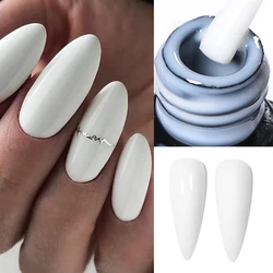 Mtssii 7ML Milky White Rubber Base Gel Nail Polish Pink Nude Color Semi Permant Soak Off UV LED Self-leveling Gel Varnishes