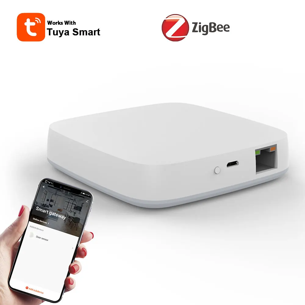 

Tuya Smart Inteligente Wired RJ45 ZigBee Hub Gateway Alexa Smart Home Assistant Domotica Smartlife Remotely Controle Google