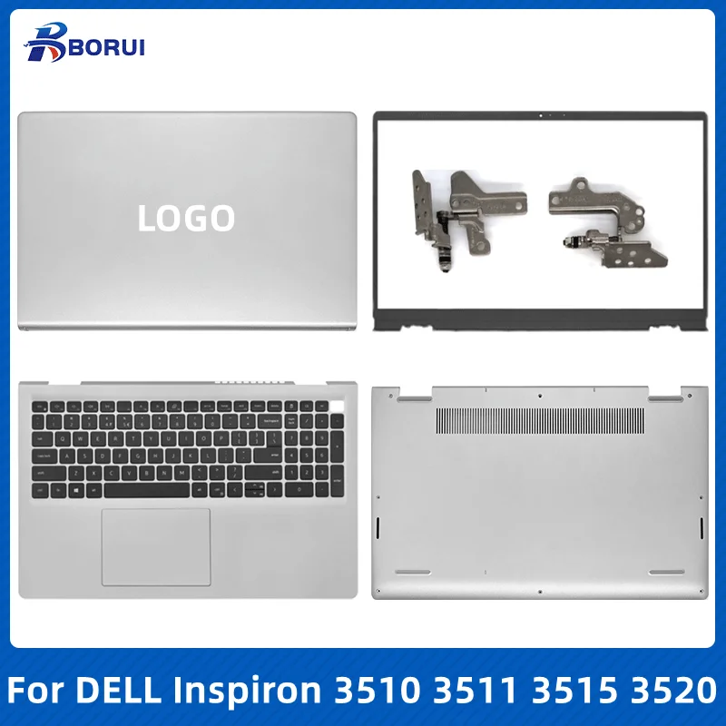 

Новинка для ноутбука Dell Inspiron 15, 3510, 3511, 3515, 3520, 3521, задняя крышка ЖК-экрана, передняя панель, Клавиатура США, лучшая Нижняя детская петля