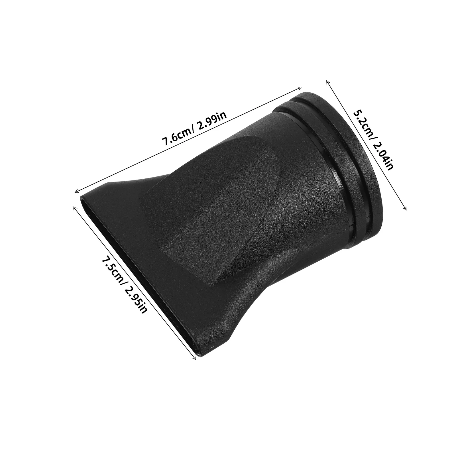 2 قطعة مجفف الشعر الأسود المكثف فوهة مرفق صالون تصفيف مجفف للنفخ نصائح مجعد تصفيف الشعر اكسسوارات يناسب القطر