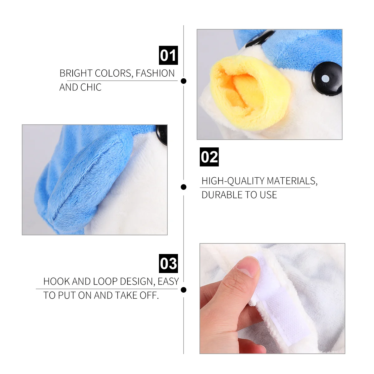 

Pet Caps Halloween Puppy Hat Cat Puffer Fish Shape Comfortable Hook Loop Fashionable Pet Headwear Halloween Puppy Hat