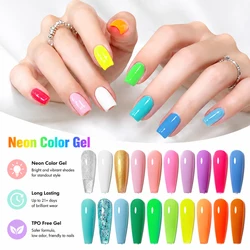 AS 15ml Neon Nail Gel Polish Super Gorgeous Summer Color Nail Manicure 15ml Semi Permanent Soak off UV LED Nail Gel Varnish