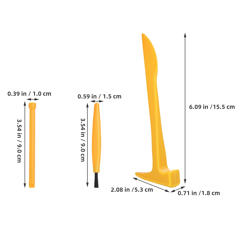 ชุดเครื่องมือขุดสำหรับเด็ก 8 ชุด - เครื่องมือขุดพลาสติกสำหรับชุดขุดหิน - ค้อนเล็ก จอบ แปรง สำหรับเล่นสมมติขุด