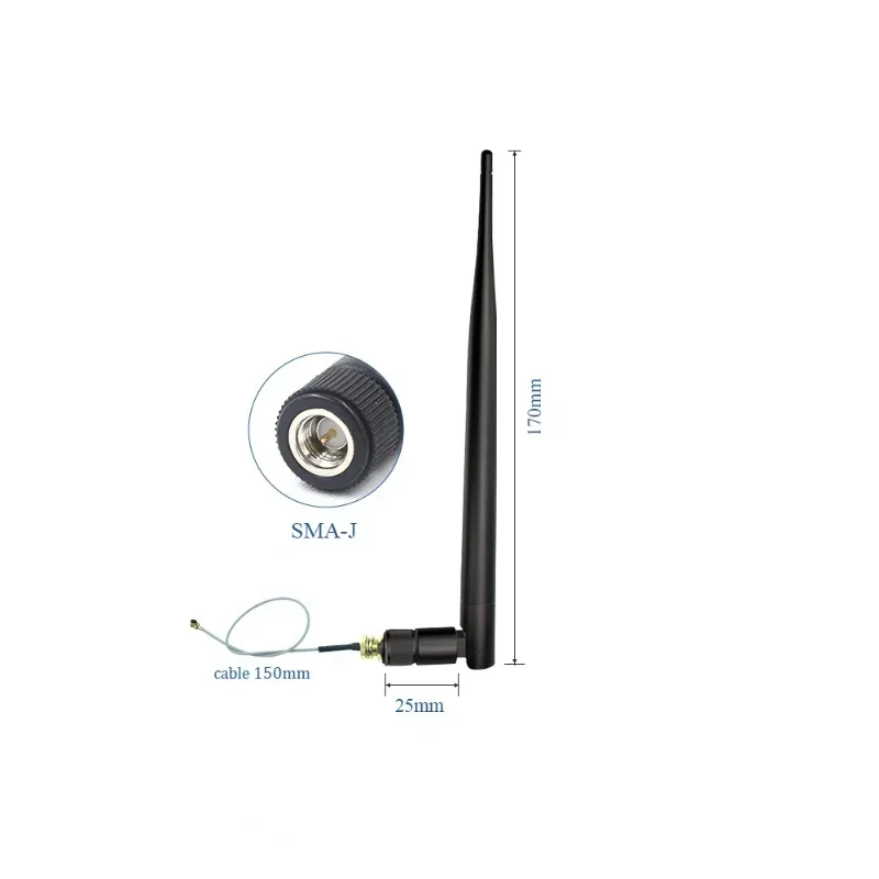 2.4G Antenna Folded Bluetooth Wifi Module ZigBee SMA to IPX Feeder Line 2.4GHz image 2