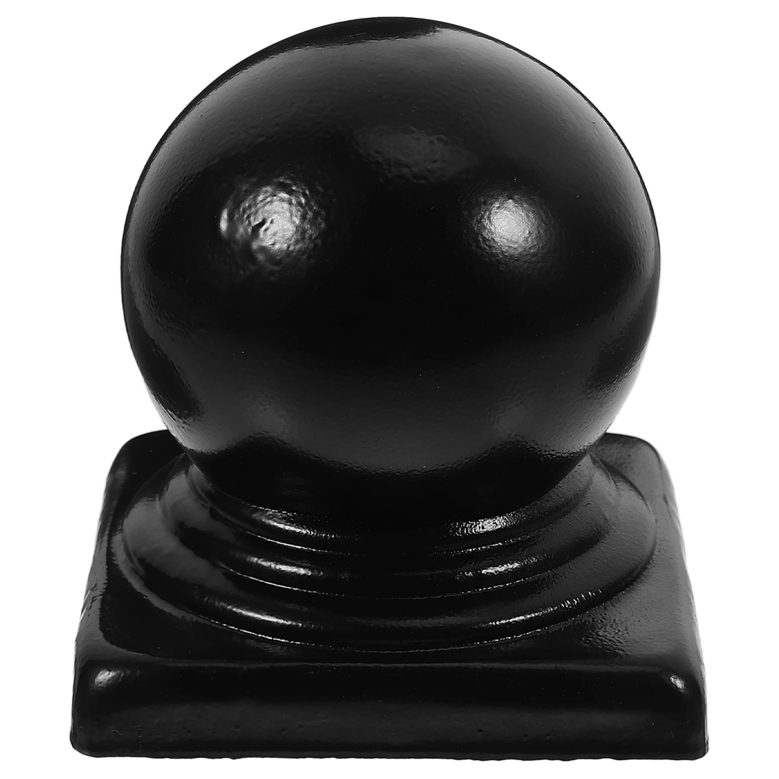 

Iron Pillar Capitals Fence Finials Caps for Railing Black Metal Post Covers Replacement Decorations Yard Fencing Accessories