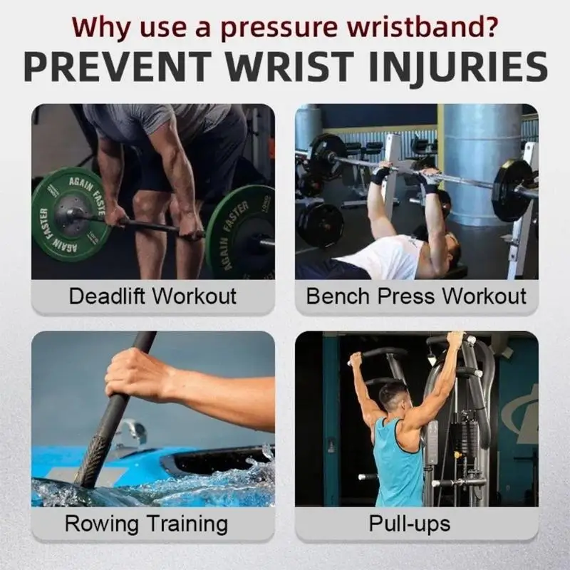 1 زوج اللياقة البدنية المعصم دعم معصمه رياضة رفع الأثقال يلتف ضمادة معصمه الرياضية