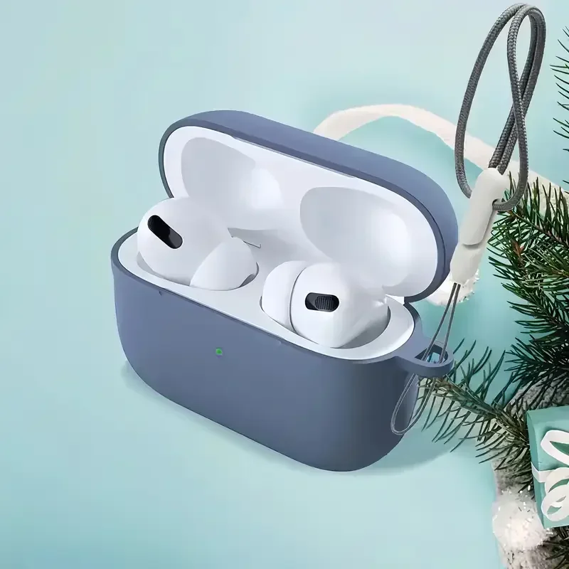 Einfache, einfarbige Softshell-Schutzhülle, geeignet für AirPods Pro und (zweite Generation)