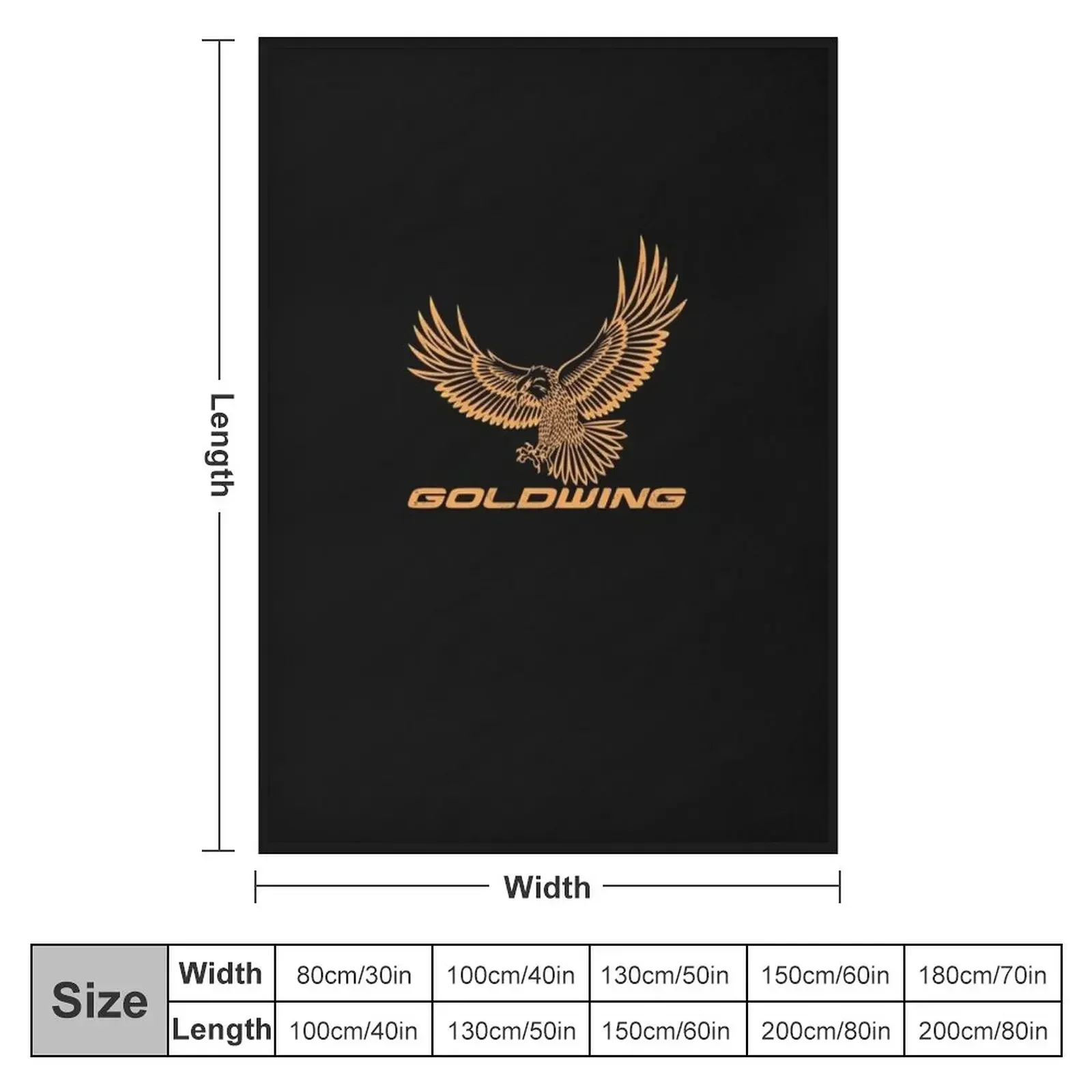 Goldwing t shirt for motorcycle Essential T-Shirt Throw Blanket Custom For Decorative Sofa Baby blankets and throws Blankets