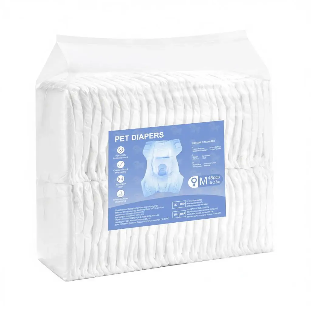 

Одноразовые подгузники для собак, супервпитывающие подгузники для самок, 360 штук ° Непромокаемые подгузники для собак-девочек с индикатором влажности