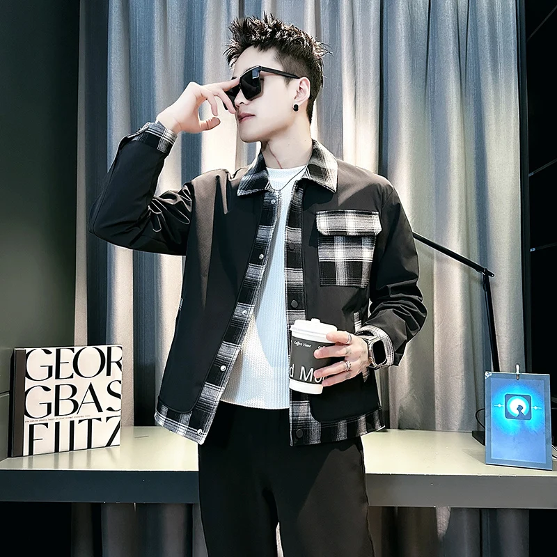 

Высококачественная цветная мужская повседневная одежда Blo Jaet на молнии с длинным светом, модная весенне-осенняя верхняя одежда из полиэстера