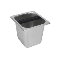 Large Coffee Knock Box Stainless Steel Grounds Container Residue Bucket Waste Bin for Home Cafe Accessories