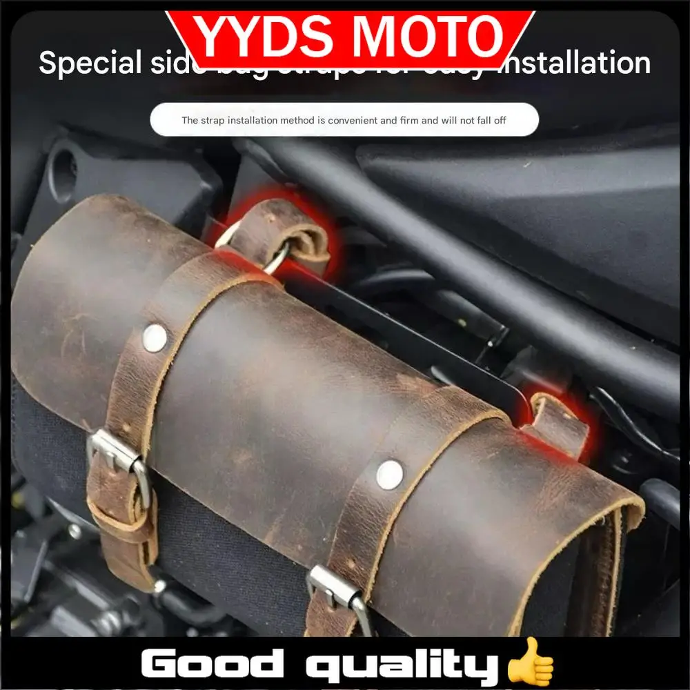 For Kawasaki Eliminator 500 custom retro front side tactical hanging plate canvas side bag tool bag hanging bag bracket