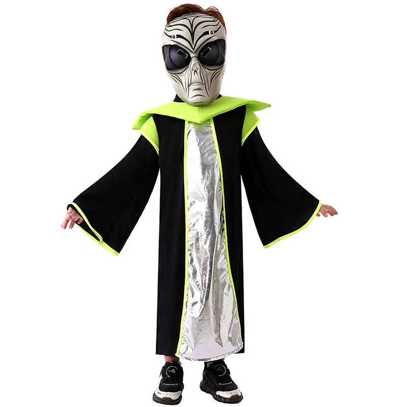 Criatura del espacio exterior Cosplay niño traje alienígena con máscara niños señor vestido elegante disfraz de Halloween