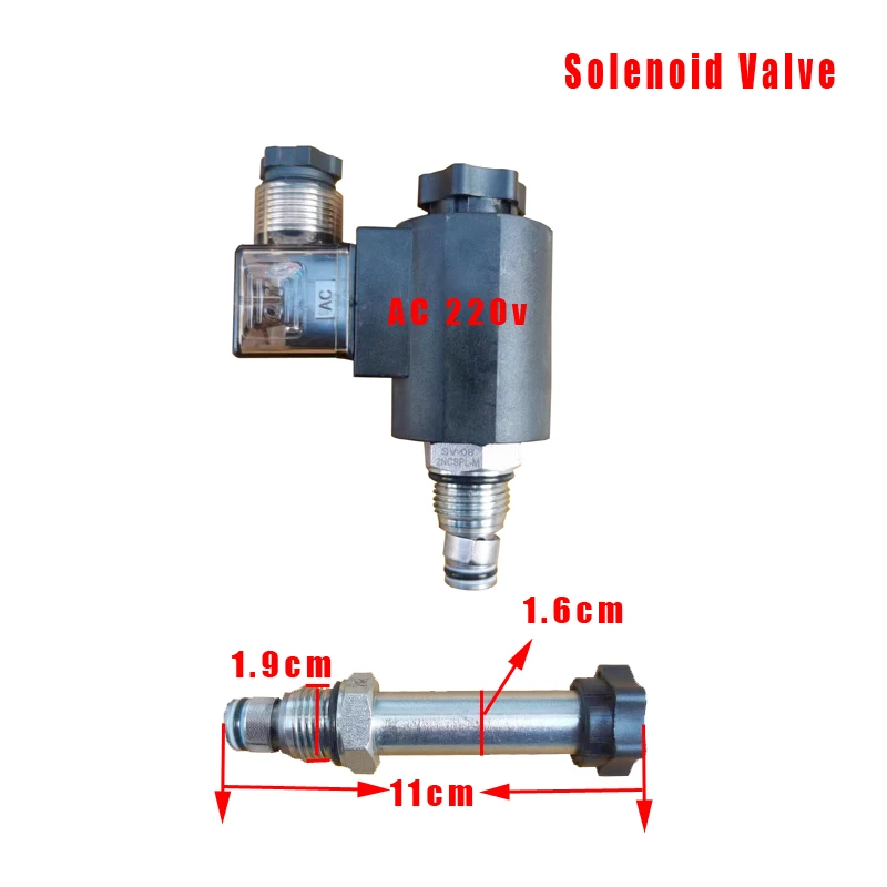 Normally closed solenoid cartridge valve for Lift hydraulic plate accessories pressure maintaining valve unloading valveDC AC