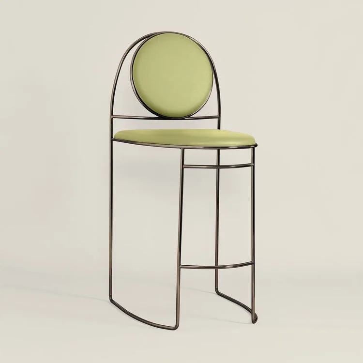 %&Direct Factory Sale European Modern  Bar Stool Kitchen Home Bar/Kitchen Counter Seat Height Powder-Coated Living Room