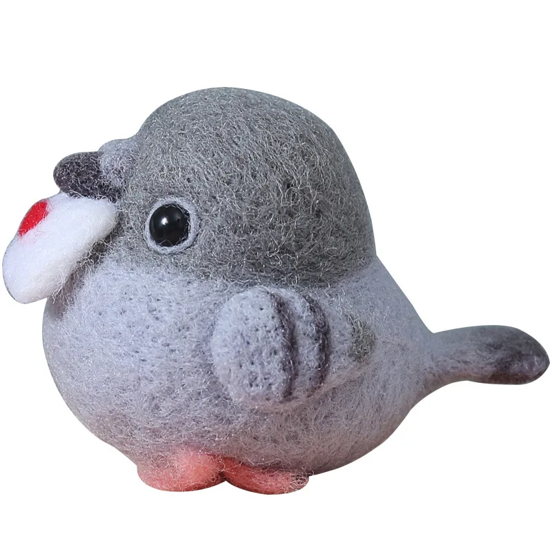 Carrier Pigeon Poke Poke Fun Diy Embroidery Wool Felt Cross-stitch Organizer Craft Stitch Needlework Needle Wool Felt Diy Kit