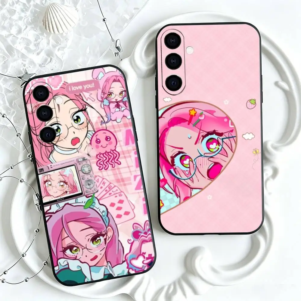 A-Alien Stage Sua Mizi Phone Case Black Silicone Soft For Samsung Galaxy A73,A72,A71,A70,A53,A52,A51