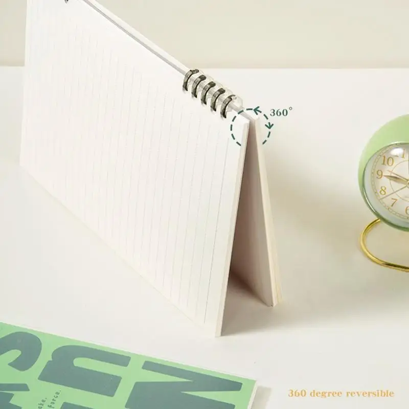 American Style Personalized Graffiti A5 Notebook Transparent Waterproof PP Shell Coil Book Student Notepad Horizontal Line Book