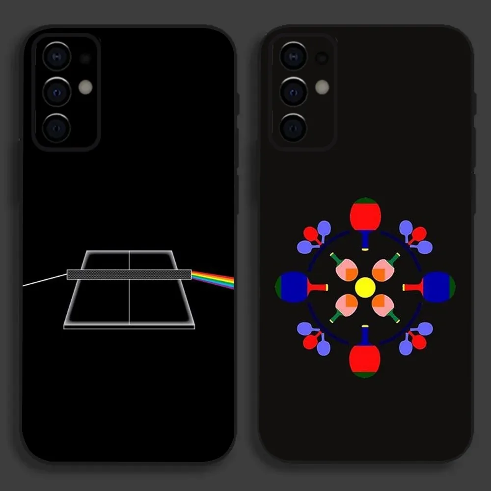 

Table Tennis Racket Ping Pong Phone Case For Samsung S24,S21,S22,S23,S30,Ultra,S20,Plus,Fe,Lite,Note,10,9,5G Black Soft Cover