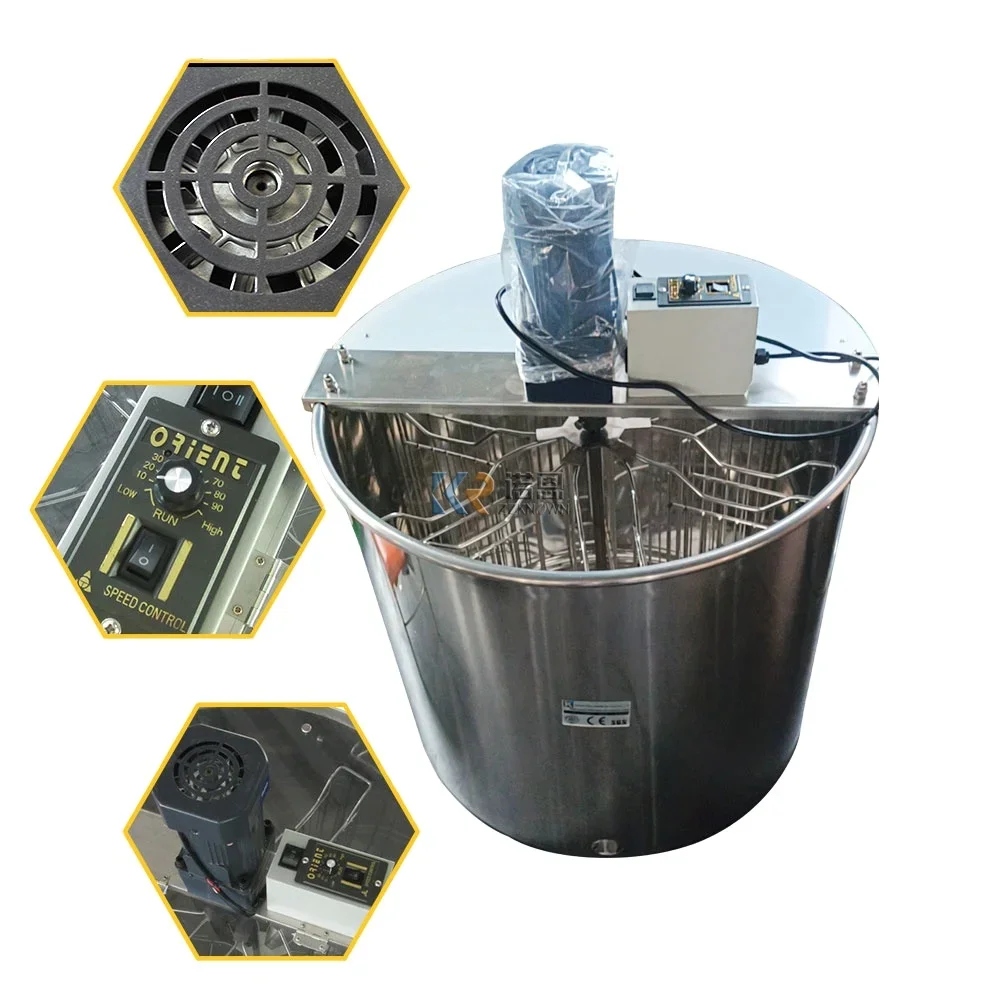 2024 Best Radial Honey Extractor Electrical 2/4 /6/8/10/12/116/20/40 Frames Shake Extraction Machine Honey Shaker