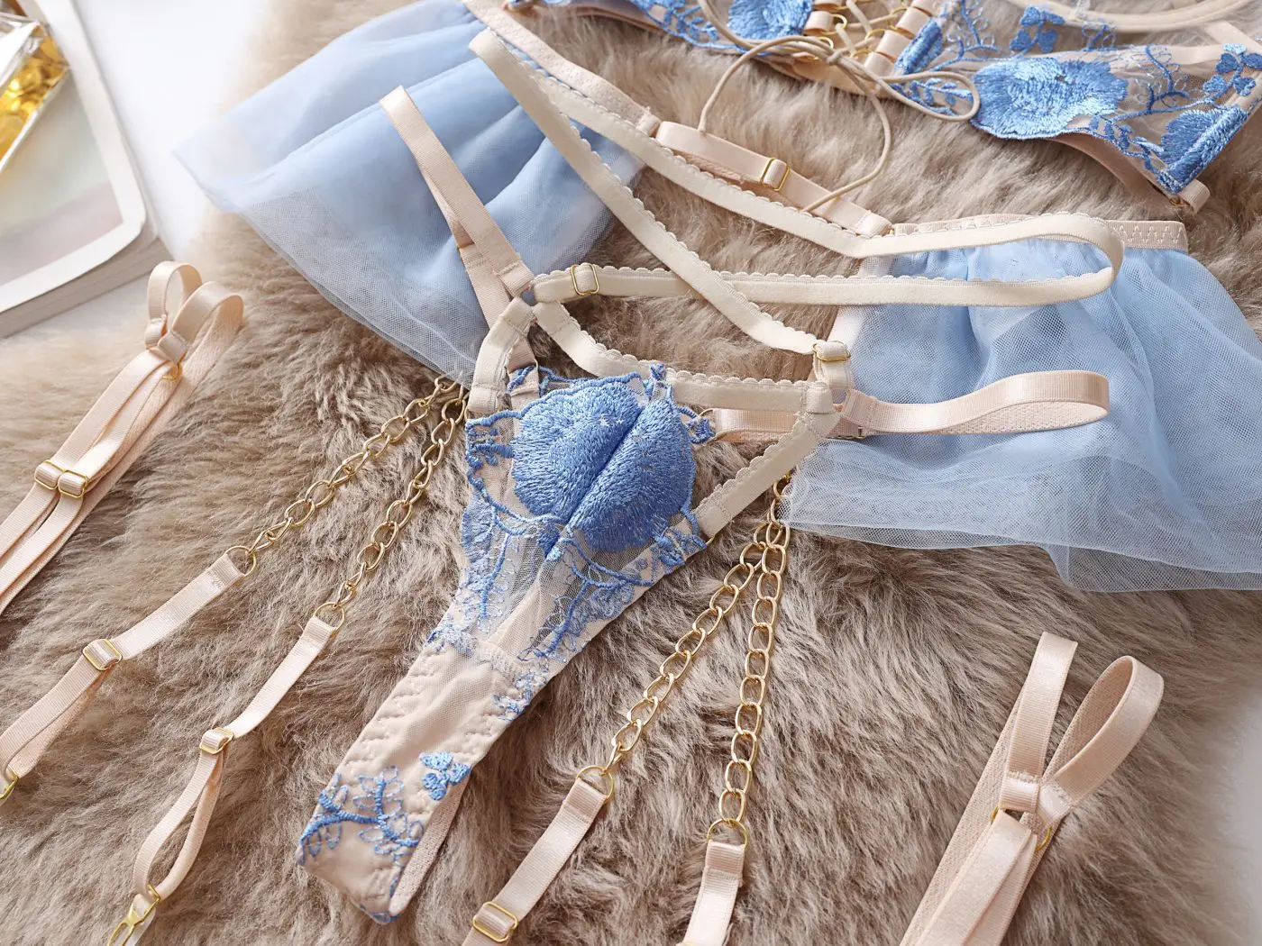 Corset courbé ensemble de Lingerie Sexy voir à travers maille Teddy lune de miel Push Up audacieux fétiche cadeau Sexy grande taille ensembles de sous-vêtements transparents