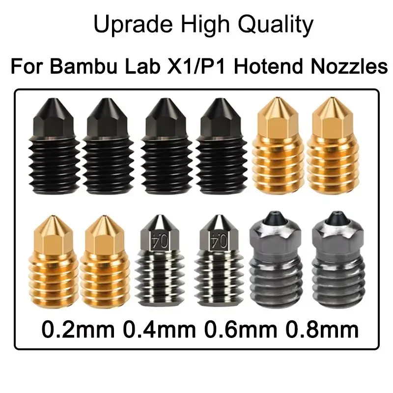 

For Bambu Lab Nozzle P1s Nozzle 0.2 0.4 Bambulab X1c Nozzle P1p Bambulabs X1 Carbon For Bambulab Hotend