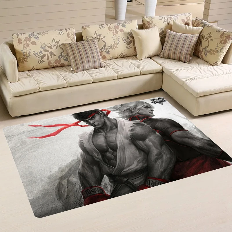 

Floor Mat Classic Game Room Rugs Street Fighter Doormat Entrance Door Carpets Kitchen Rug Balcony Home Foot Carpet Mats Bathroom