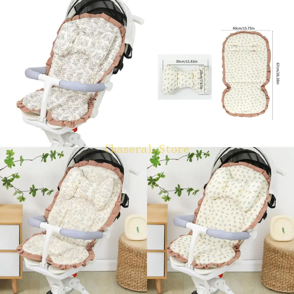 E7CE Reversible Infant Travel Cot Mattress Pillow For Daily Outings And Sleep