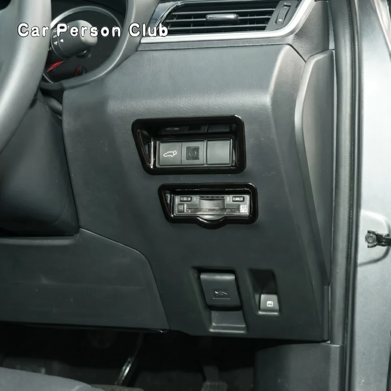 Right Control ETC Card Holder Frame Rear Trunk Switch Button Cover Trim For Toyota RAV4 XA60 RHD 2026 2027 Interior Accessories