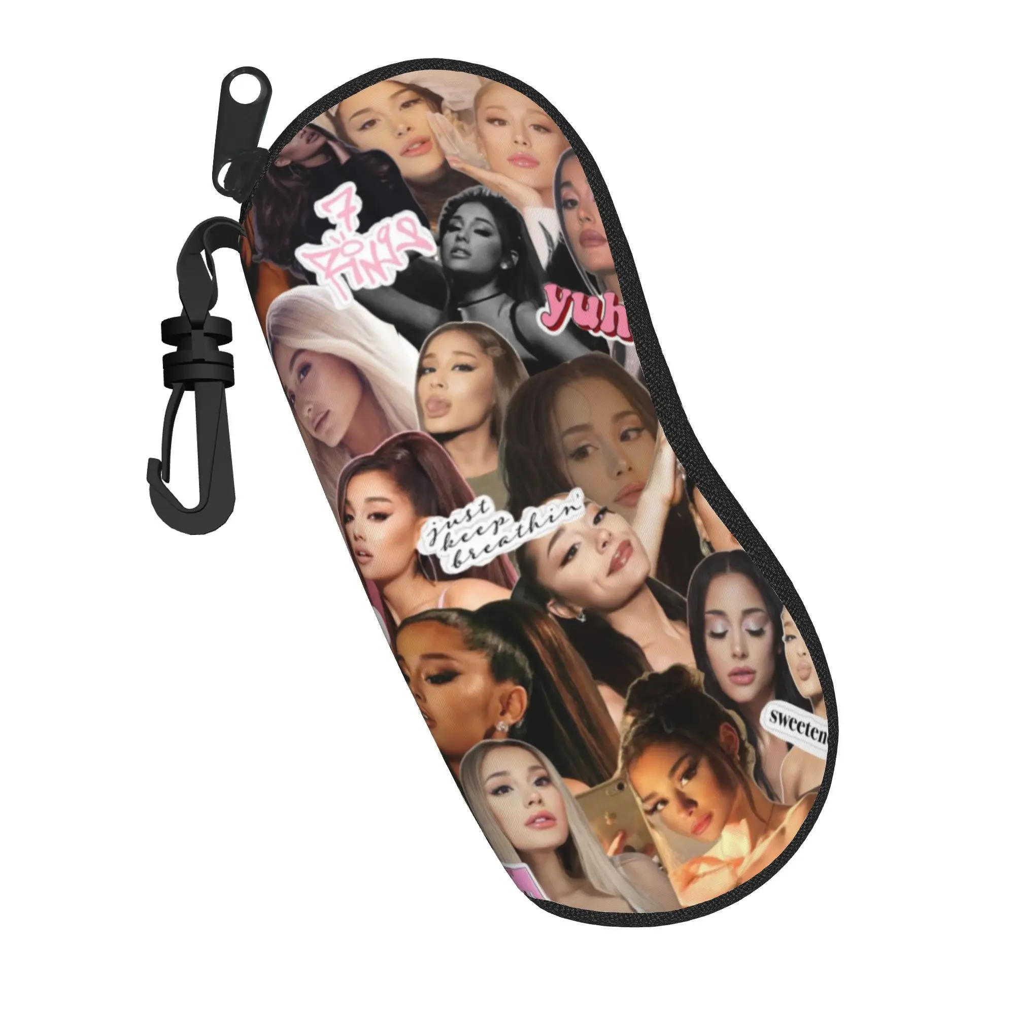 

Футляр для очков с принтом Арианы Гранде, для девочек и мальчиков, коробка для хранения очков, очаровательный футляр для очков