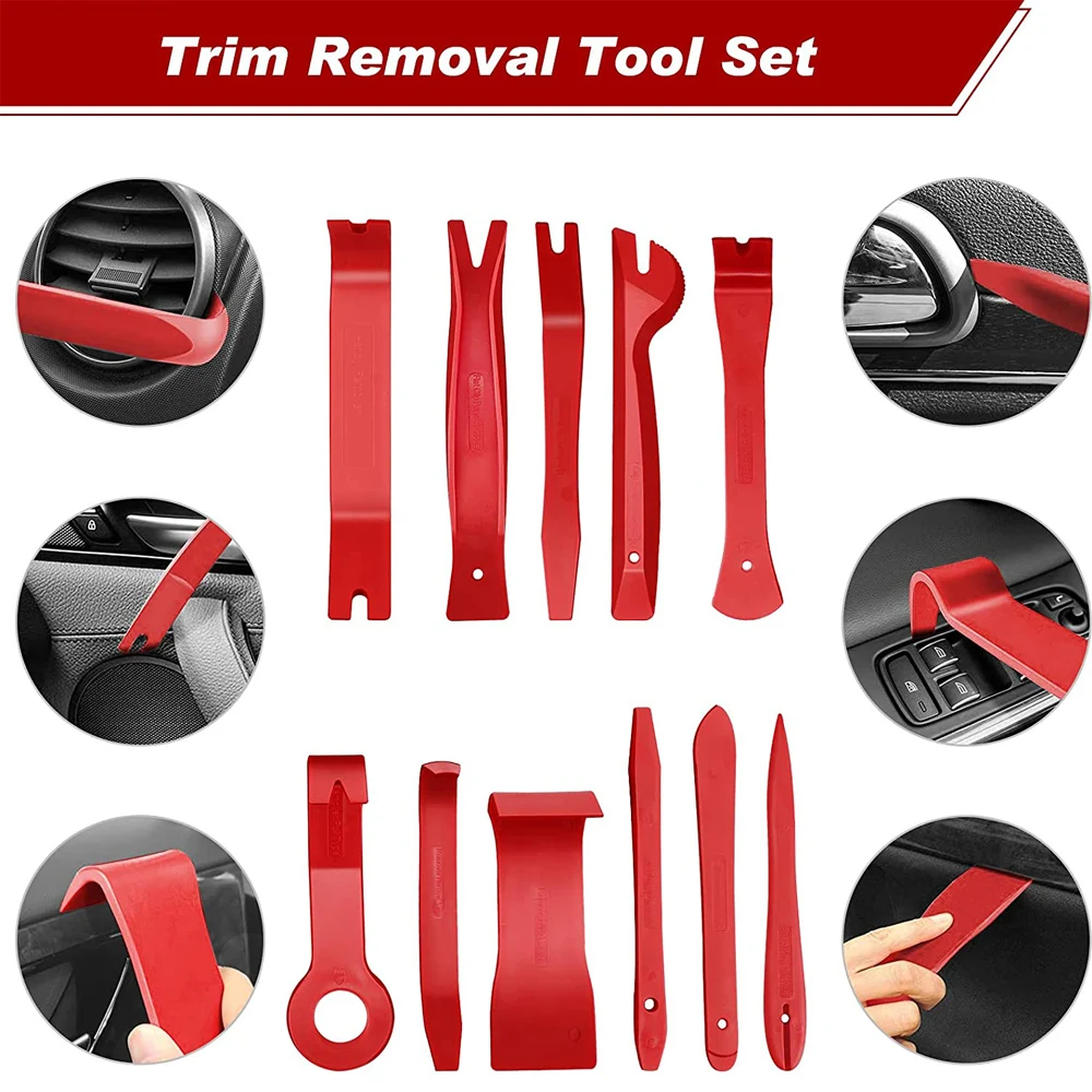 Auto Interior Disassembly Tool Trim Pry Removal Tool Car Removal Tool Kit Door Panel Radio Stereo Audio Dash Terminal Repair Kit