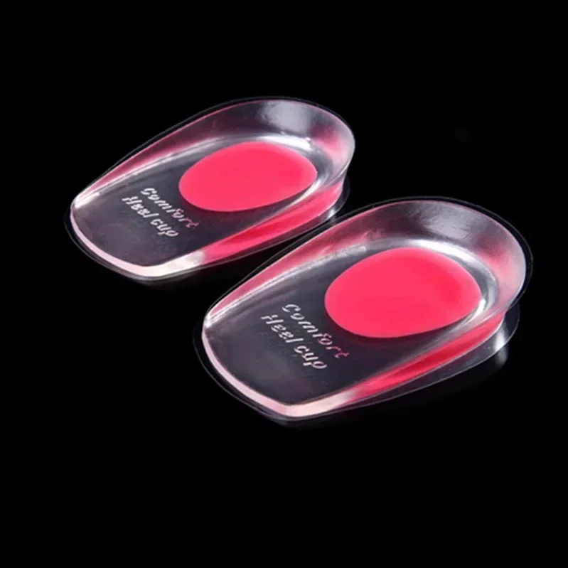 Semelles intérieures confortables pour soulager la douleur au talon, Gel de silicone, protecteurs de