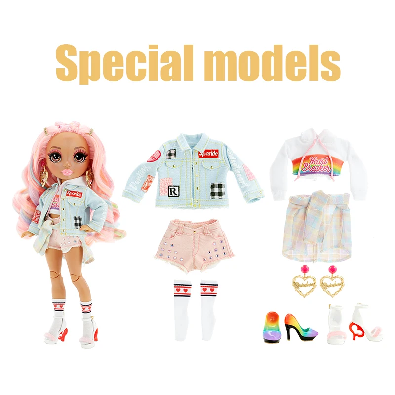 Original Rainbow High School MGA S2 Series Amaya Raine Big Sisters Kawaii Fashion Princess Doll Toy Movable Joint Children Gift