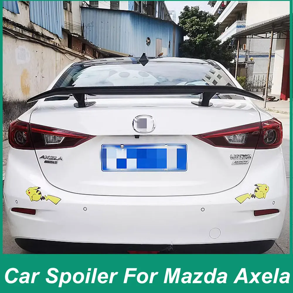 

Для Mazda Encore 2014-2023: Универсальный спойлер для заднего багажника, L-образный дизайн, в стиле Tail Wing, из ABS-пластика, черный карбон
