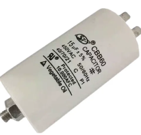 CBB60 washing machine air pump motor capacitor 450V 450VAC 20UF 25UF 30UF 35UF 40UF 50UF 60UF with screw 4 insert at the bottom