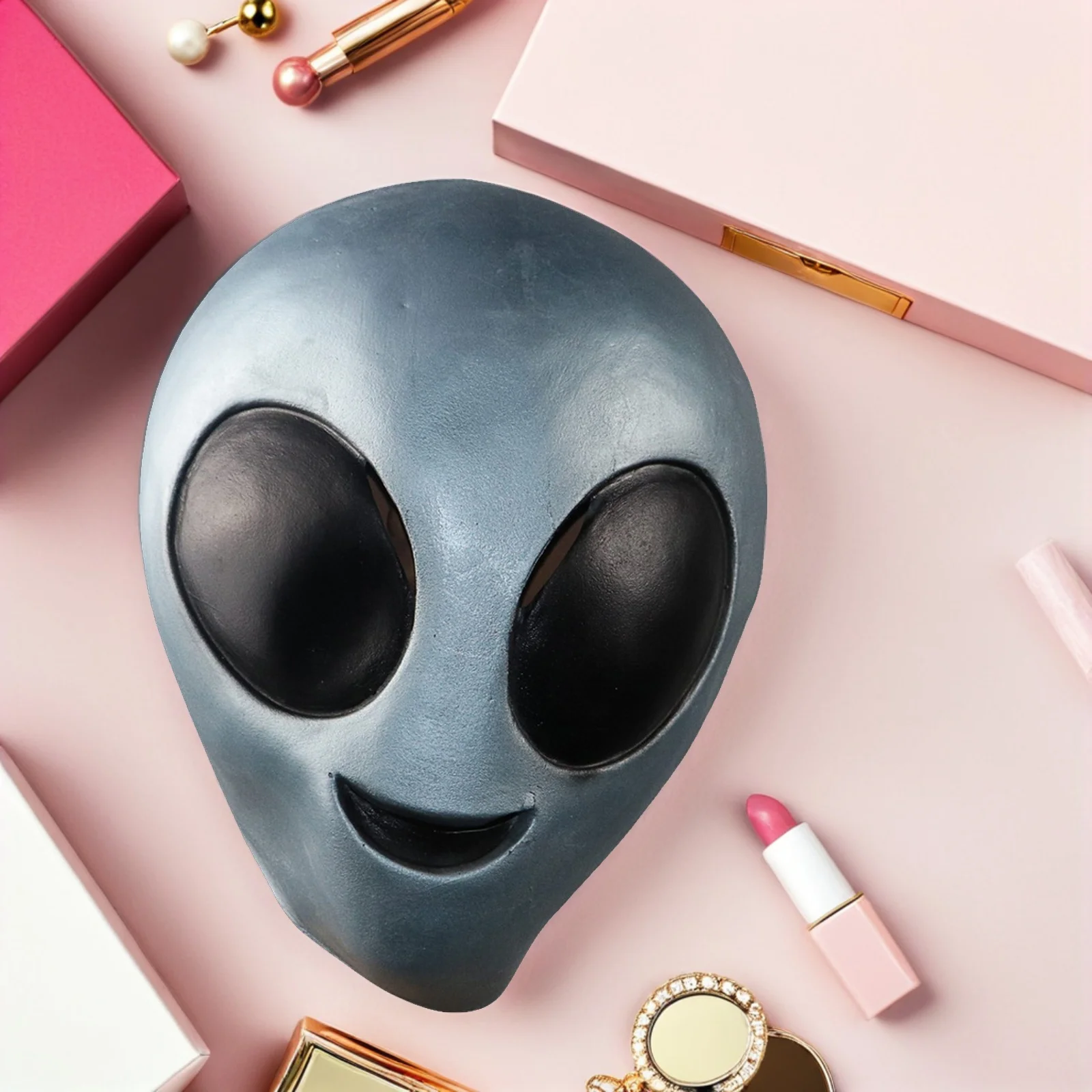 Maschera alieno di Halloween Testa intera in lattice Costume in maschera Copricapo Spaventoso Festa decorativa Prop Viso Cosplay Halloween