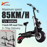 [8 models]10/11 Inch 48V-72V 1000W-6000W Electric Scooter 50-85km/h Fast E Scooter Off Road Electric Kick Scooter Foldable Adult