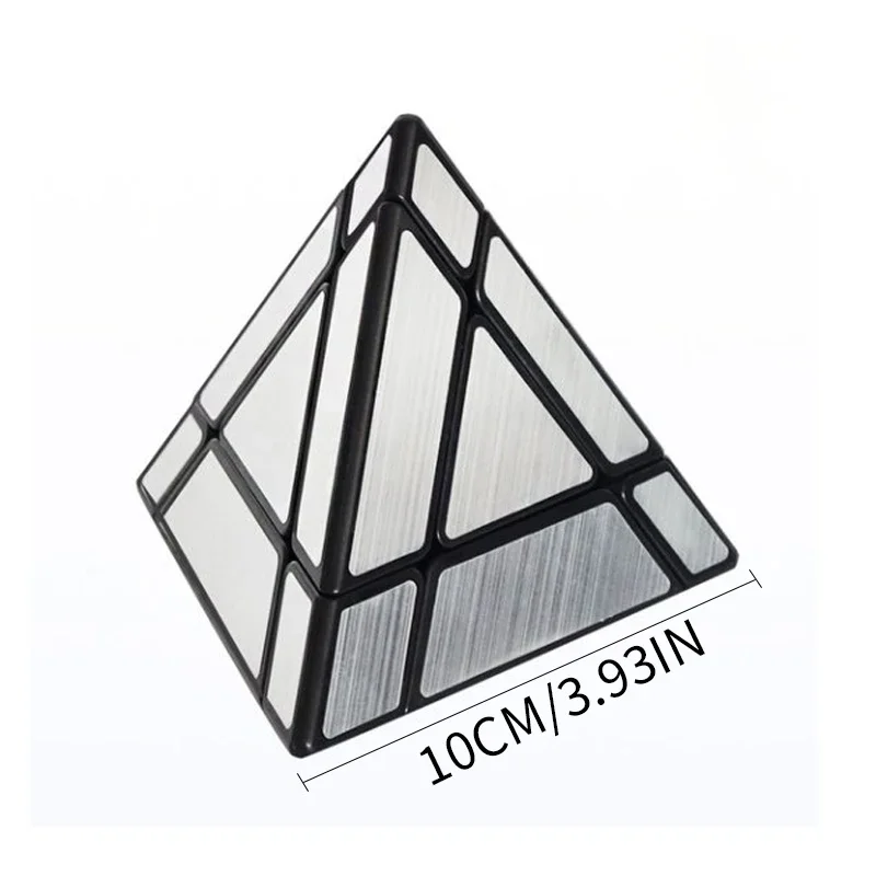 SENGSO Mirror Magic Tower 3x3 Pyraminx Specjalna Kostka Gładka Kostka Speed Cube Kostka Trójkątna Najlepsza Zabawka Edukacyjna