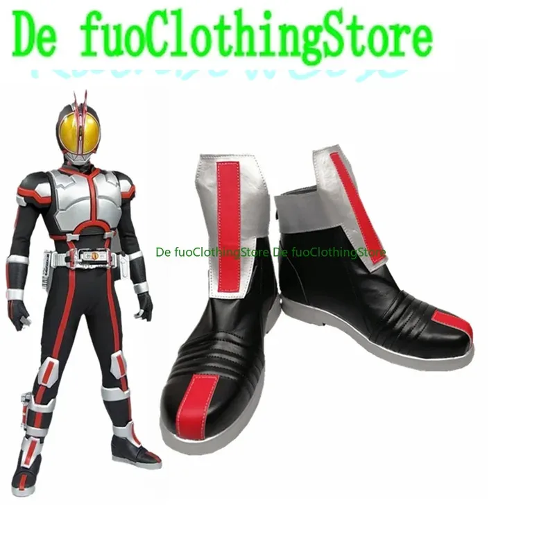 

2025 aaa Masked Kamen Rider Faiz Cosplay Boots Game Anime Halloween Christmas DefuoClothing Shoes Store