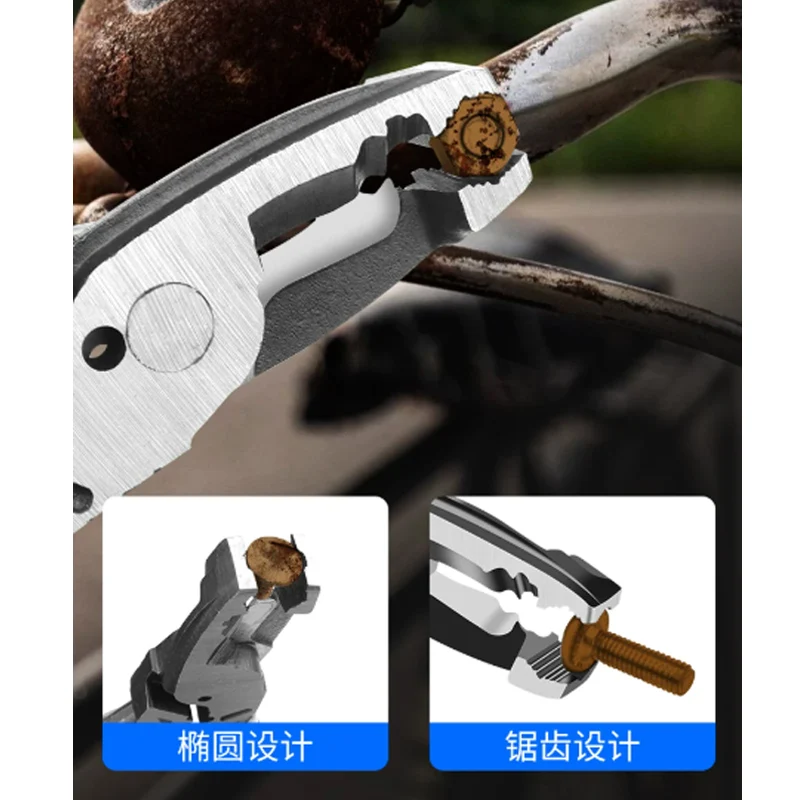 Loosening pliers, rusty screws, broken wires, electrician disassembly pliers, extractor, wire stripping pliers, carp pliers