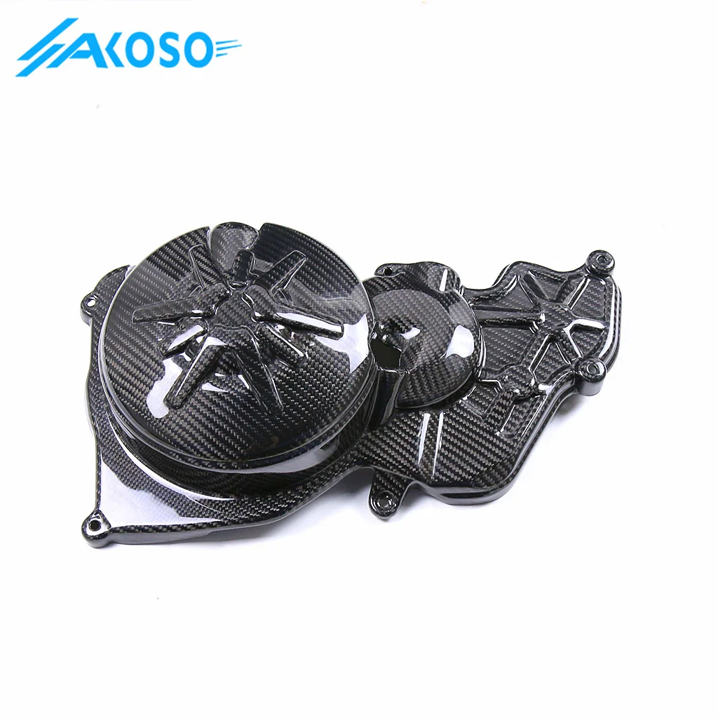 Akoso 100% 3k fibra de carbono seca pura carenagem da motocicleta corpo & acessórios do motor aprilia rsv4 2021 + inclui capa roda dentada