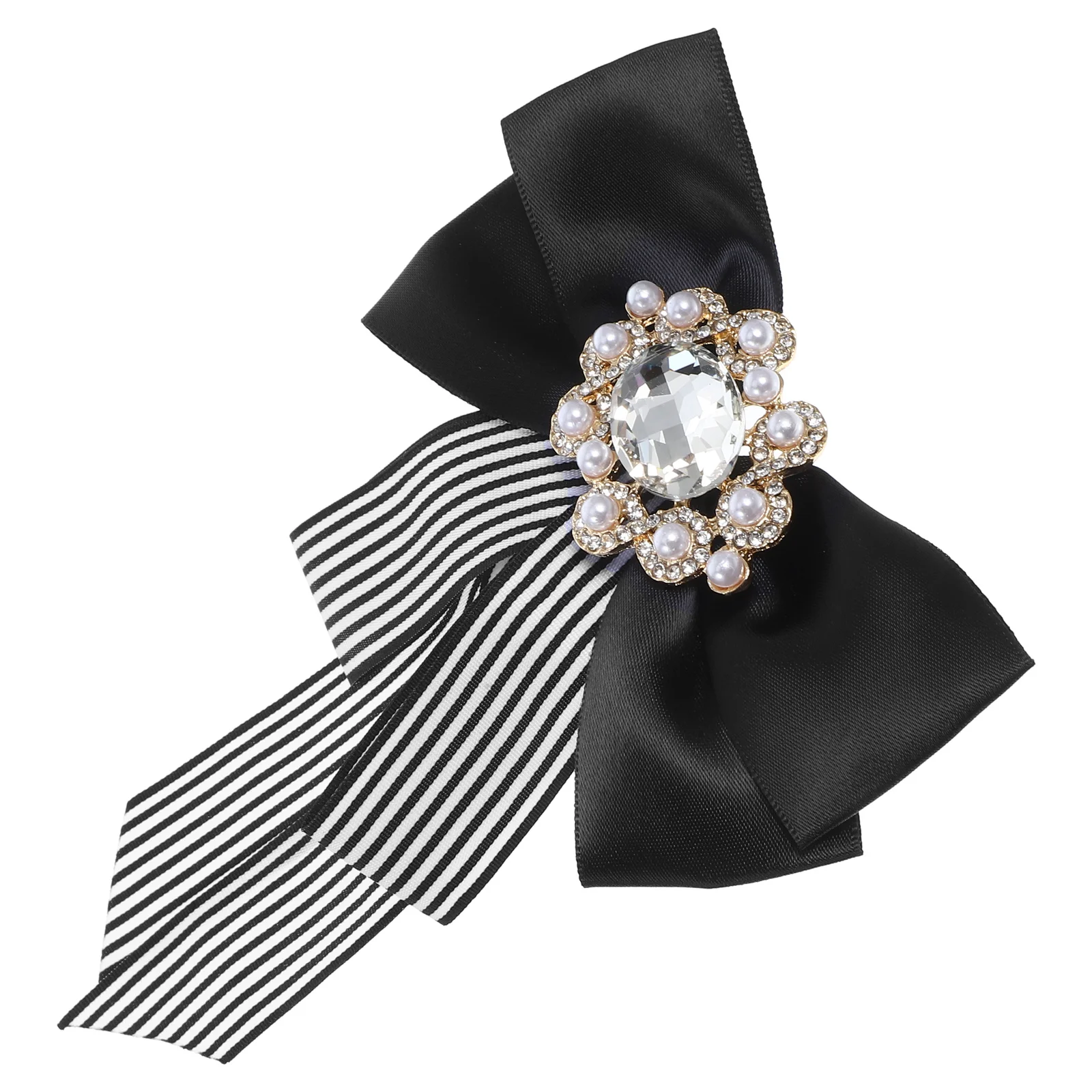 1Pcs Bow Tie Black White Business Wear Shirt Accessories Pre-Tied Durable Pin Easy Wear Neck Tie Pre-Tied Bow Ties