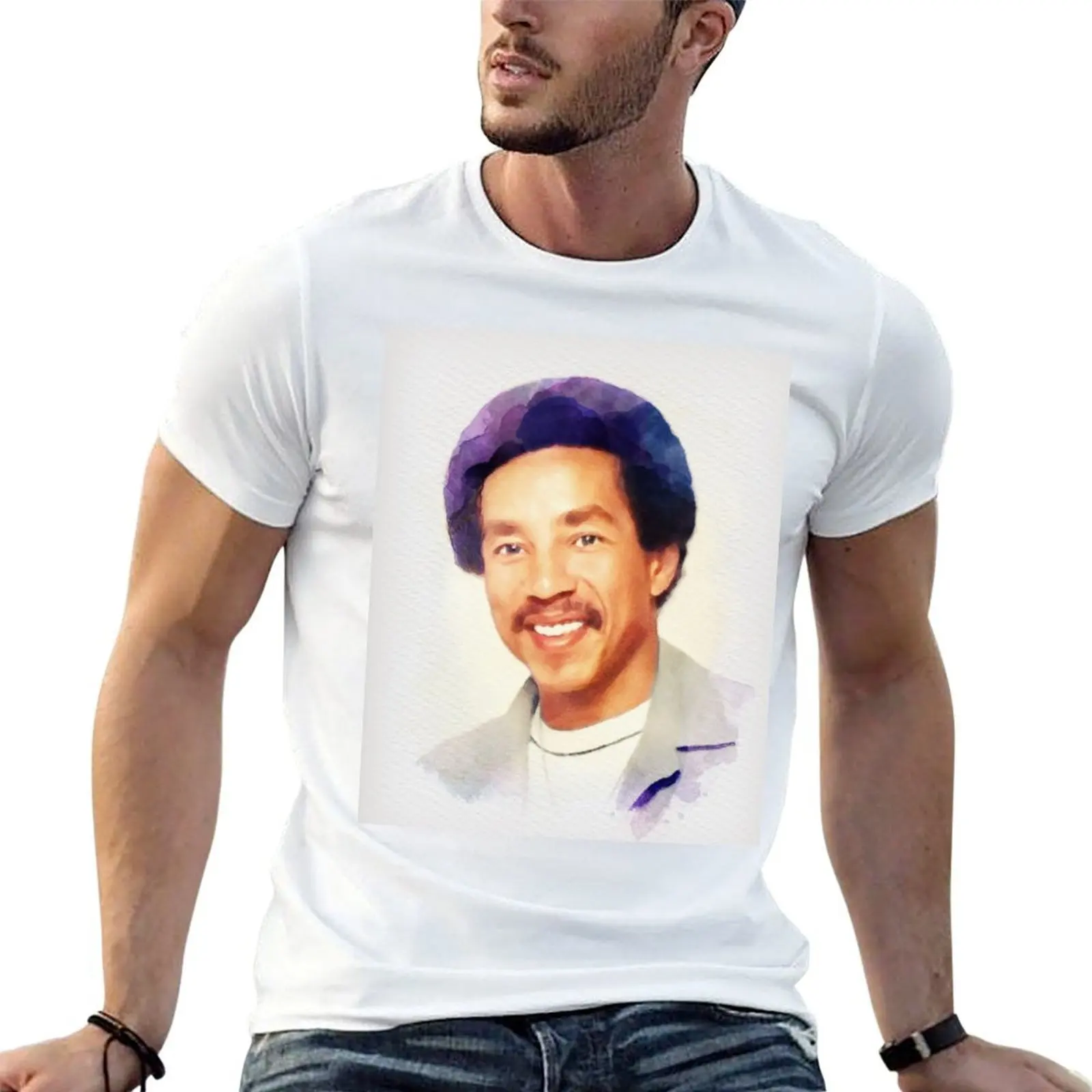 Smokey Robinson, Music Legend T-Shirt customs baggy shirts Men's cotton t-shirt