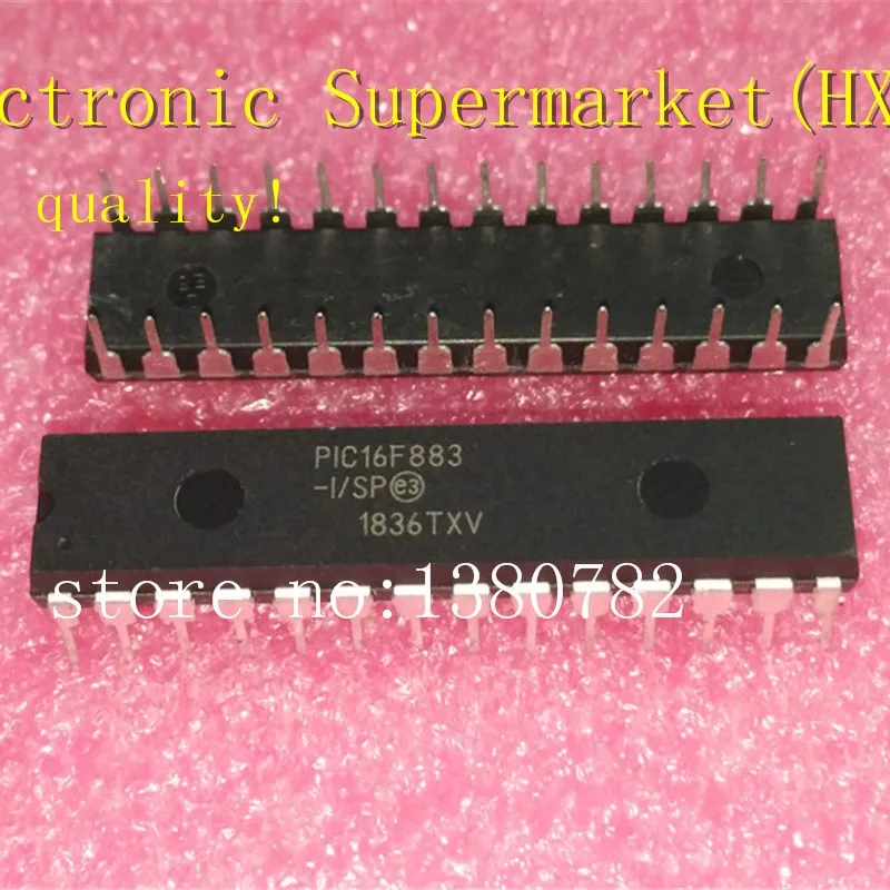 

Free Shipping 50pcs/lots PIC16F883-I/SP PIC16F883 16F883-I/SP DIP-28 New original IC In stock!