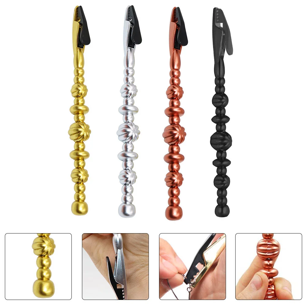 

4 Pcs Heavy Duty Hook Bracelet Auxiliary Clip Hand Chain Wearing Helper Assist up Jewelry Tool Fastening Clamp Miss